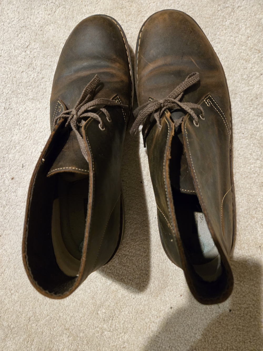 Clarks Men's Dark Brown Leather Chukka Boots